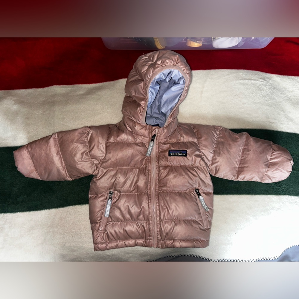 Patagonia Kids Puffer Jacket in Metallic Brown